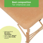 Habys Frottee-Spannbetttuch 60-65/180-185 cm beige