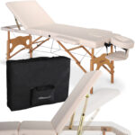Habys klappbare Massageliege 11 Positionen beige Eden