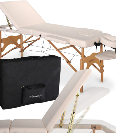 Habys klappbare Massageliege 11 Positionen beige Eden
