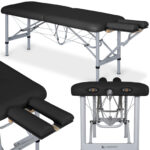 Habys klappbare Massageliege 170 cm schwarz Chiro Ultralux 19