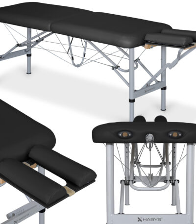 Habys klappbare Massageliege 170 cm schwarz Chiro Ultralux 19