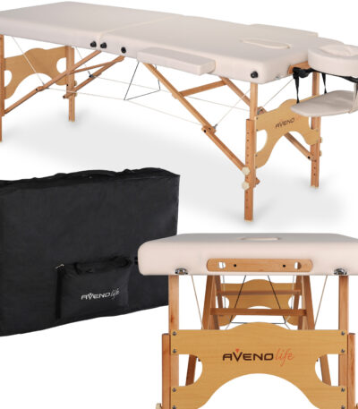 Habys klappbare Massageliege 4 cm beige Aura