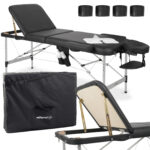 Habys klappbare Massageliege 60 cm 3 Zonen schwarz Adele