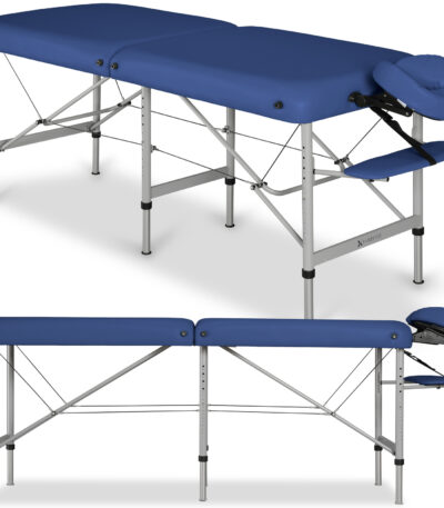 Habys klappbare Massageliege 60 cm Alu marineblau Medmal