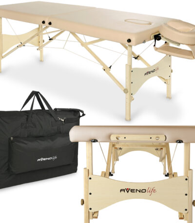 Habys klappbare Massageliege 60 cm beige Aveno Life eSpirit