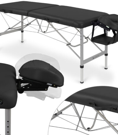 Habys klappbare Massageliege 60 cm leicht schwarz Aero Stabila
