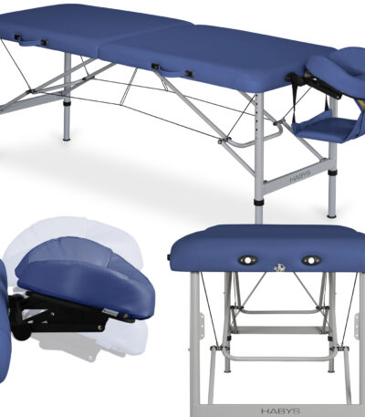 Habys klappbare Massageliege 60 cm marineblau Aero