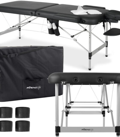 Habys klappbare Massageliege 60 cm schwarz Nadia