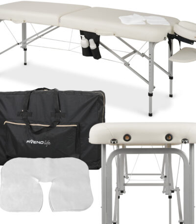 Habys klappbare Massageliege 60 cm U-Gestell weiß Vera