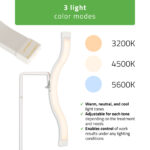 Habys Kosmetiklampe geschwungenes Design 320 LED weiß Vena Light