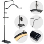 Habys Kosmetiklampe wellenförmig schwarz Vena Dark