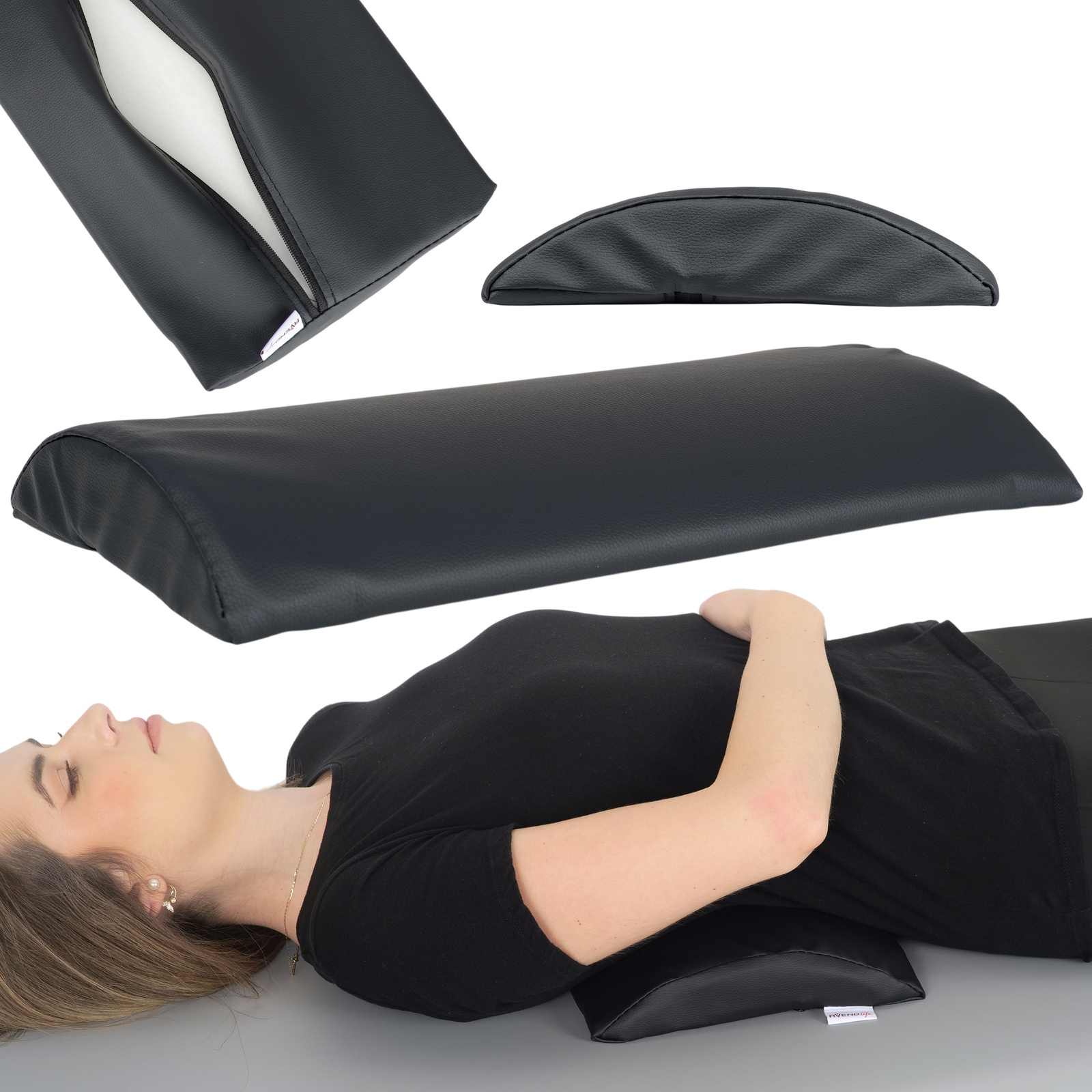Habys Lagerungsrolle halbrund 40x25x5 schwarz Aveno Life Habys Lagerungsrolle halbrund 40x25x5 schwarz Aveno Life