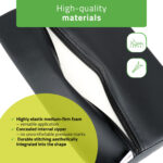 Habys Lagerungsrolle halbrund 40x25x5 schwarz Aveno Life
