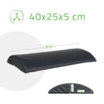 Habys Lagerungsrolle halbrund 40x25x5 schwarz Aveno Life