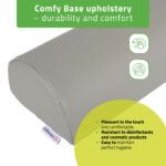 Habys Lagerungsrolle halbrund 60 x 15 cm grau