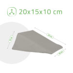 Habys Massagekeil 20 cm grau