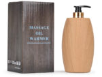 Habys Massageölwärmer mit Flasche 300 ml hellbraun