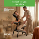 Habys Massagesessel ergonomisch tragbar grau Flexo