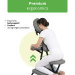 Habys Massagesessel ergonomisch tragbar grau Flexo