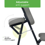 Habys Massagesessel ergonomisch tragbar grau Flexo