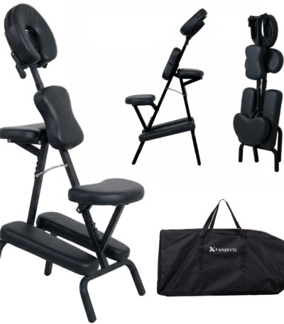 Habys Massagesessel ergonomisch tragbar schwarz Flexo