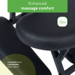 Habys Massagesessel ergonomisch tragbar schwarz Flexo