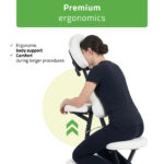 Habys Massagestuhl tragbar weiß Flexo