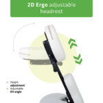 Habys Massagestuhl tragbar weiß Flexo
