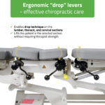 Habys Therapieliege elektrisch verstellbar grau Upright Chiro Z7