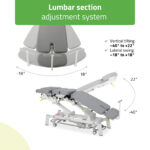 Habys Therapieliege elektrisch verstellbar grau Upright Chiro Z7