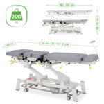 Habys Therapieliege elektrisch verstellbar grau Upright Chiro Z7