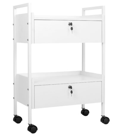 Habys Trolley mit 2 Schubladen weiß Vela